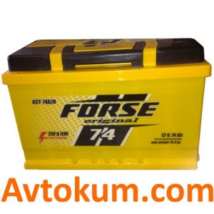 Купити авто акумулятор Forse Original 6СТ-74 R+ Київ, Україна