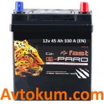 Акумулятор Fast G-Pard Asia 45 R+