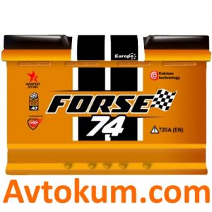 Купити авто акумулятор Force Westa 6СТ-74 R+ Київ, Україна