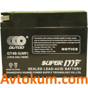 Купити акумулятор Outdo moto AGM 6СТ-2,3Аc Київ, Україна