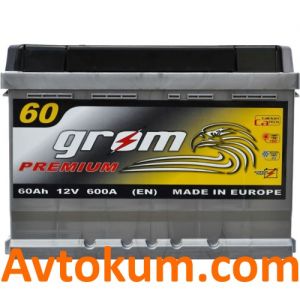 Купити авто акумулятор Grom Premium 6СТ-60 R+ Київ, Україна