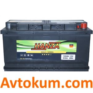 Купити авто акумулятор Hanza Gold 6СТ-100-А3E R+ Київ, Україна