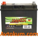 Акумулятор Hanza Gold asia 6СТ-45-А3 L+