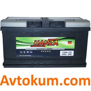 Купити авто акумулятор Hanza Platinum 6СТ-110-А3E R+ Київ, Україна