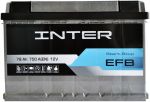 Акумулятор INTER  EFB 78 R+
