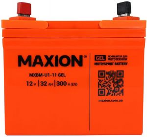 Купити акумулятор Maxion U1-11Gel12v 32Ah Київ, Україна