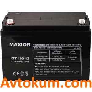 Купити промисловий акумулятор Maxion 100 Київ, Україна