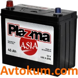 Купити авто акумулятор Plazma Asia 6CT-45L+ Київ, Україна