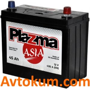 Купити авто акумулятор Plazma Asia 6CT-45R+ Київ, Україна