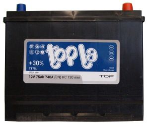 Купити авто акумулятор Topla Top asia 6СТ-75-А3E R+ Київ, Україна