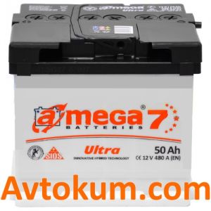 Купити авто акумулятор A-mega Ultra 6СТ-50-А3E R+ Київ, Україна