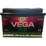 Акумулятор Vega EFB 6CT-63 L+Westa