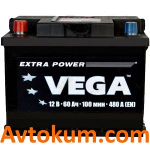 Купити авто акумулятор Vega 6CT-60 L+ Київ, Україна