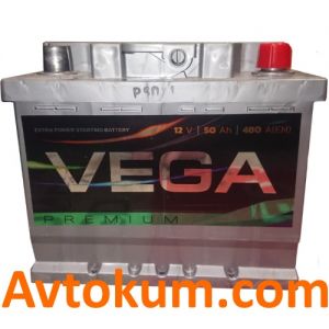 Купити авто акумулятор Vega Premium 6CT-50 R+ Київ, Україна