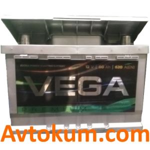 Купити авто акумулятор Vega Premium 6CT-60 R+ Київ, Україна