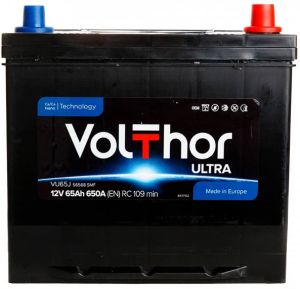 Купити авто акумулятор Volthor 6СТ-65 R+ Jis Ultra Київ, Україна