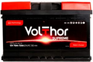 Купити авто акумулятор Volthor Supreme 75 R+ низ Київ, Україна