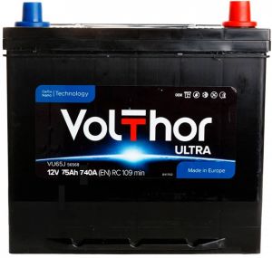 Купити авто акумулятор Volthor 6СТ-75 R+ Jis Ultra Київ, Україна