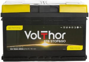 Купити авто акумулятор Volthor 6СТ-65 R+ EFB Start Stop Київ, Україна