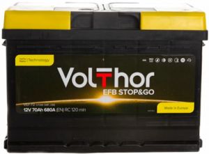 Купити авто акумулятор Volthor 6СТ-70 R+ EFB Start Stop Київ, Україна