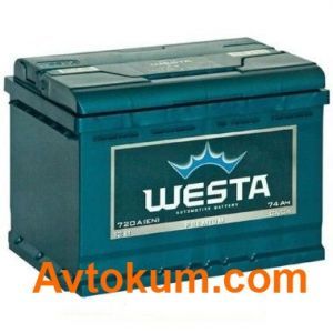 Купити акумулятор Westa Premium 6CT-74 R+ Київ, Україна
