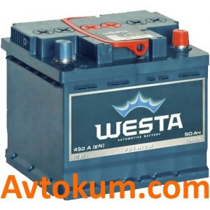 Купити акумулятор Westa Premium 6CT-50 R+ Київ, Україна