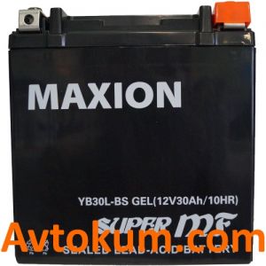 Купити акумулятор Maxion GEL moto 6СТ-30АcЕ Київ, Україна