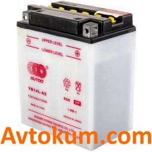 Купити кислотний акумулятор Outdo moto 6СТ-14Аc Київ, Україна