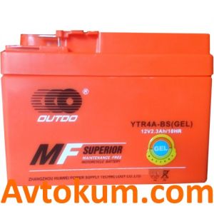 Купити акумулятор Outdo moto AGM 6СТ-2,3Аc Київ, Україна