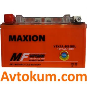 Купити акумулятор Maxion GEL moto 6СТ-7Аc Київ, Україна