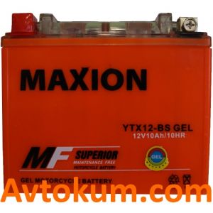 Купити акумулятор Maxion GEL moto 6СТ-10Аc Київ, Україна