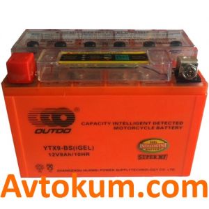 Купити акумулятор Outdo GEL moto 6СТ-9Аc Київ, Україна