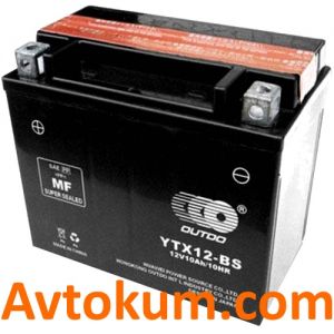 Купити акумулятор Outdo moto AGM 6СТ-10Аc Київ, Україна