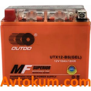 Купити акумулятор Outdo GEL moto 6СТ-10Аc Київ, Україна