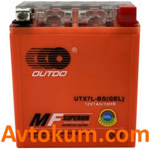 Купити акумулятор Outdo GEL moto 6СТ-7Аc Київ, Україна