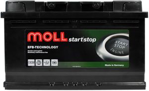 Купити авто акумулятор Moll EFB 75 R+ Start-Stop низ Київ, Україна
