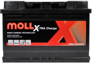 Купити авто акумулятор Moll X-Tra 6СТ-75 R+ Євро Київ, Україна
