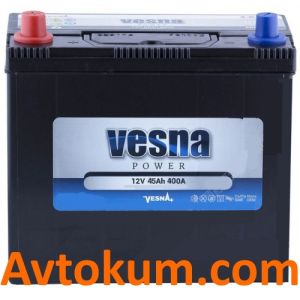 Купити авто акумулятор Vesna Power asia 6CT-45 L+ Київ, Україна