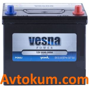 Купити авто акумулятор Vesna Power asia 6CT-60 R+ Київ, Україна
