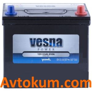 Купити авто акумулятор Vesna Power asia 6CT-65 R+ Київ, Україна