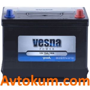 Купити авто акумулятор Vesna Power asia 6CT-75 R+ Київ, Україна