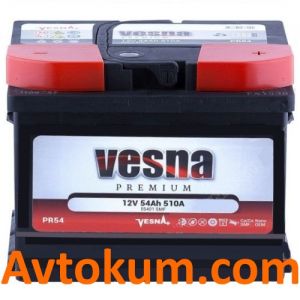 Купити авто акумулятор Vesna Premium 6CT-54 R+ Київ, Україна