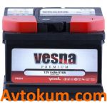 Акумулятор Vesna Premium 6CT-54 R+