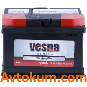 Купити авто акумулятор Vesna Premium 6CT-62 R+ Київ, Україна