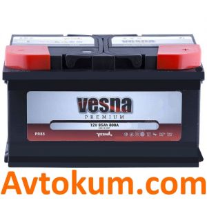 Купити авто акумулятор Vesna Premium 6CT-85 R+ Київ, Україна