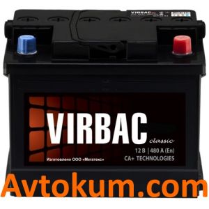 Купити акумулятор Virbac Classic 6СТ-60-А3E R+ Київ, Україна