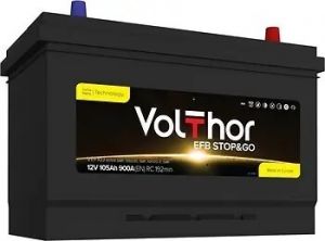 Купити авто акумулятор Volthor EFB Asia 105 R+ Київ, Україна